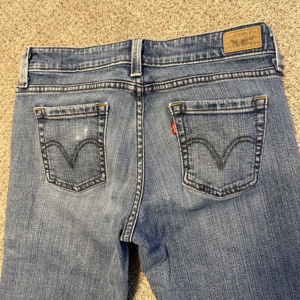 Levi's 545 Capri Jeans Women's Size 4 Medium Wash Denim Cropped Y2K Vintage 2008 - Picture 11 of 15